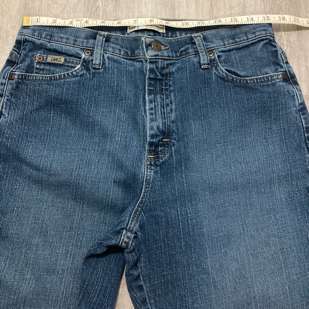 Lee Relaxed Straight Leg Classic Blue Women's Jeans Waist 30 - Picture 10 of 14